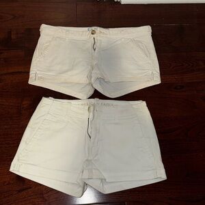 Set of 2 white chino shorts size 0
